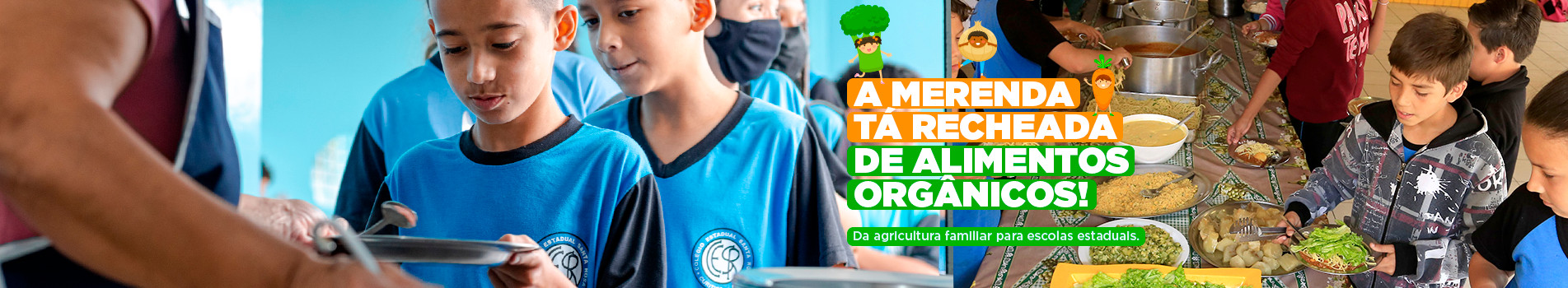 banner Merenda orgânica