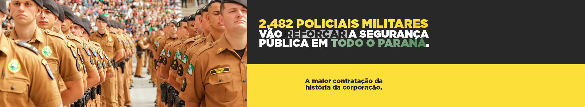 banner Novos Policiais Militares